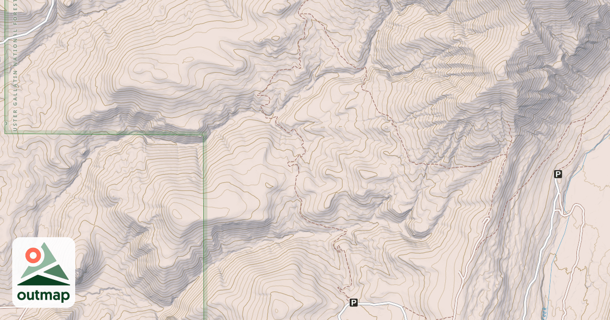 Map of Porcupine Ibex