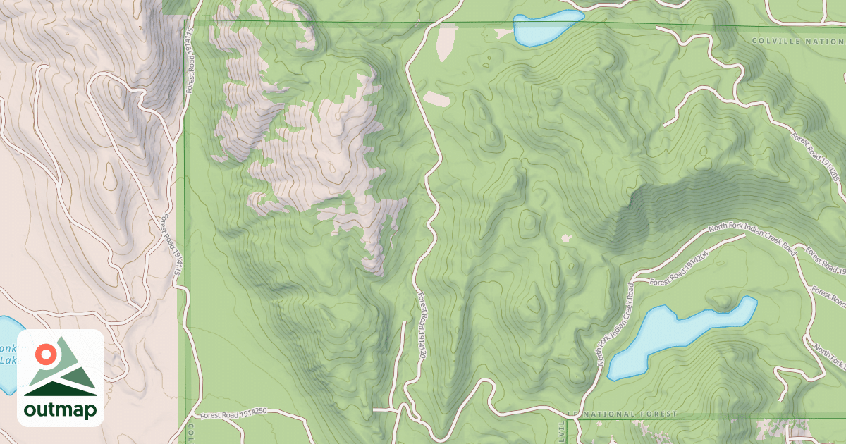 Map of USFS Motor Vehicle Use Map Roads {045EC569-C385-4E1C-B48B-55E1881A622E}