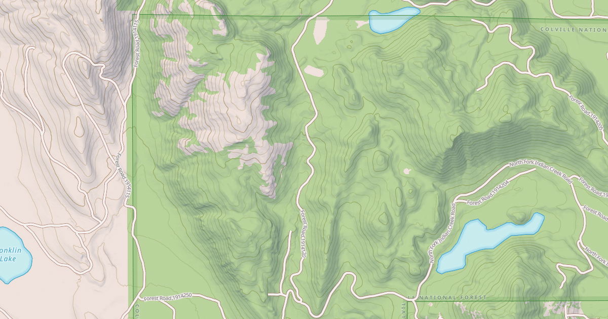 Map preview of USFS Motor Vehicle Use Map Roads {045EC569-C385-4E1C-B48B-55E1881A622E}