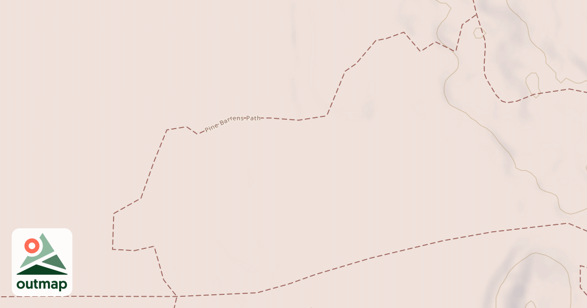 Map of Pine Barren Path
