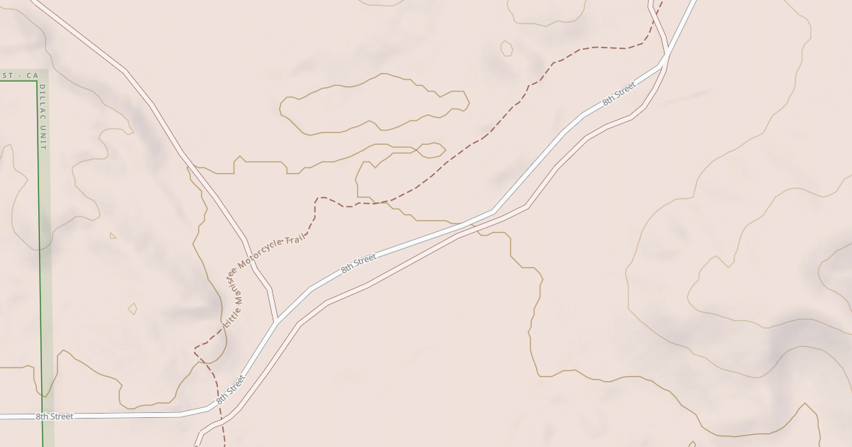 Map preview of Little Manistee Motorcycle Trail