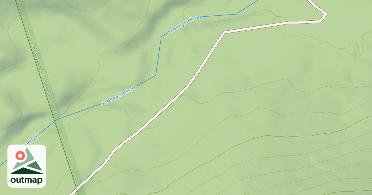 Map of SAINT REGIS BASIN