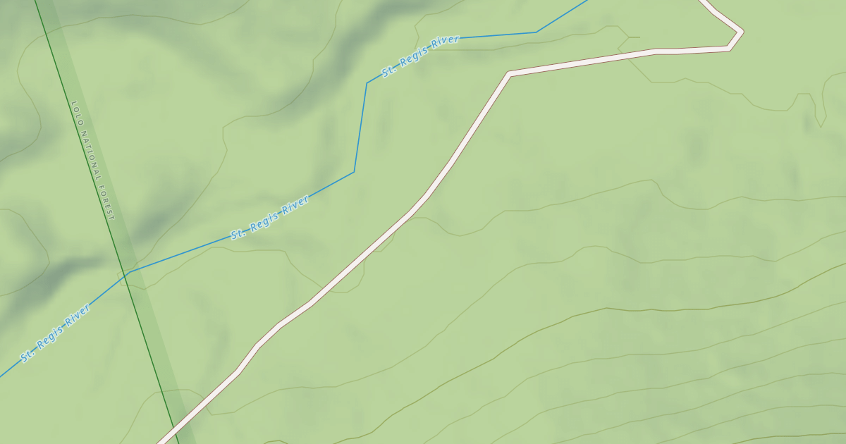 Map preview of SAINT REGIS BASIN
