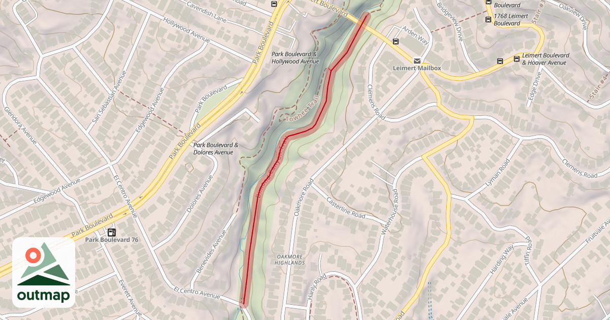 Map of Dimond Canyon Trail