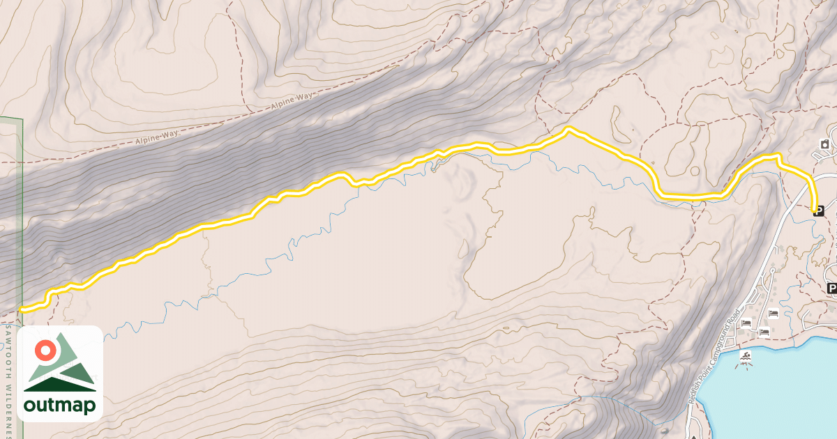 Map of Fishhook Trail