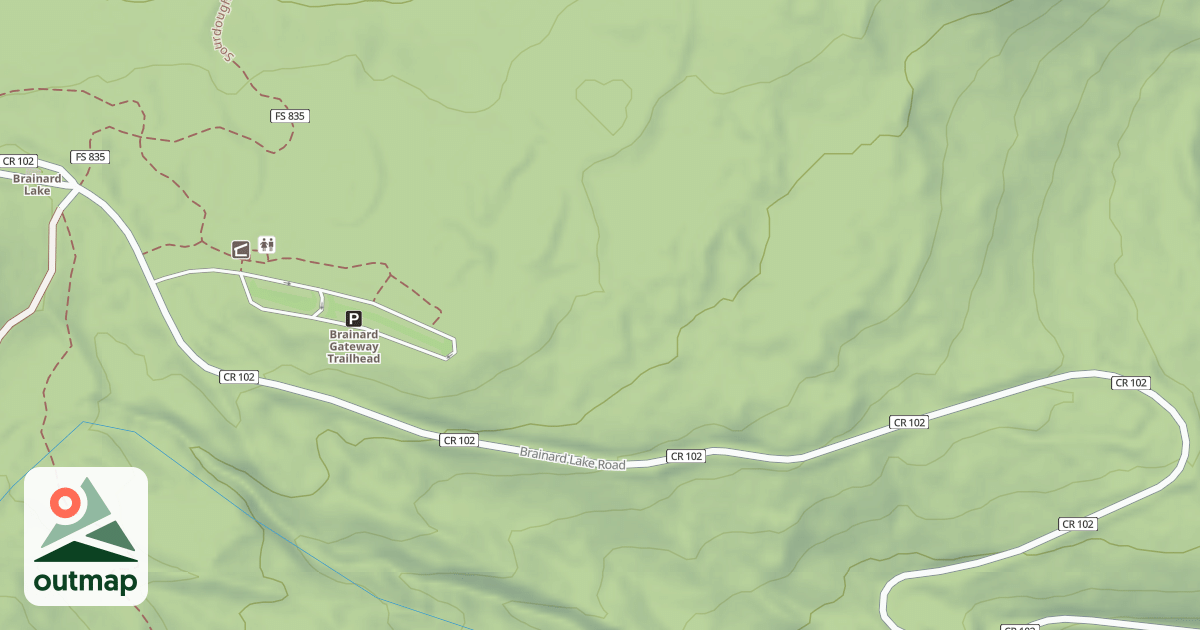 Map of BRAINARD LAKE
