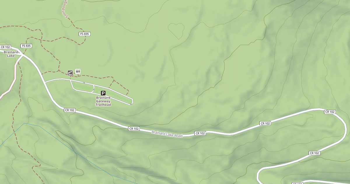Map preview of BRAINARD LAKE
