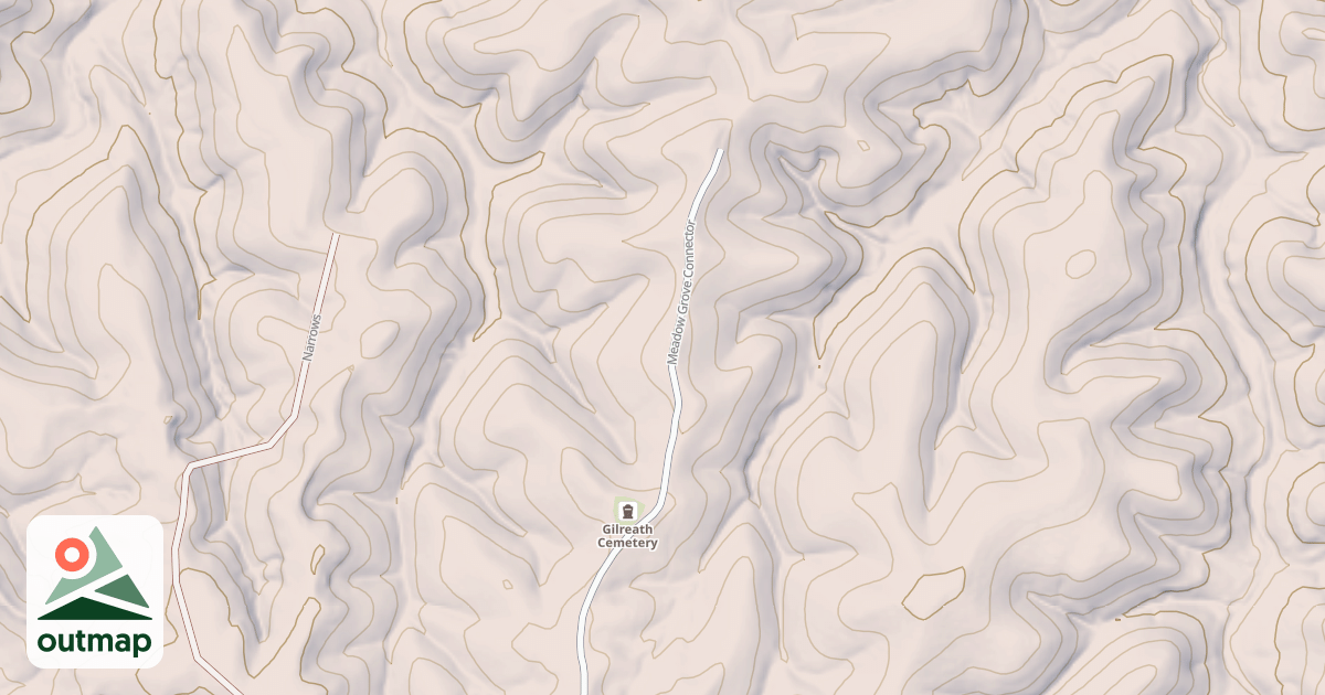 Map of MEADOW GROVE