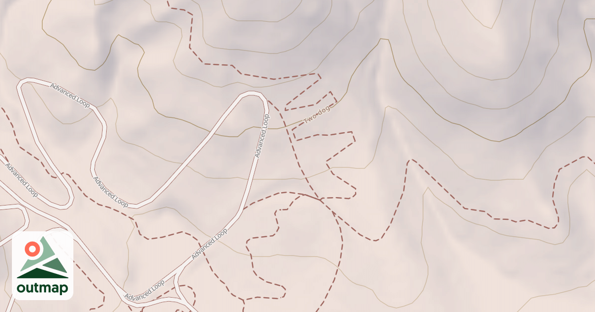 Map of Advanced Loop Entrance/exit