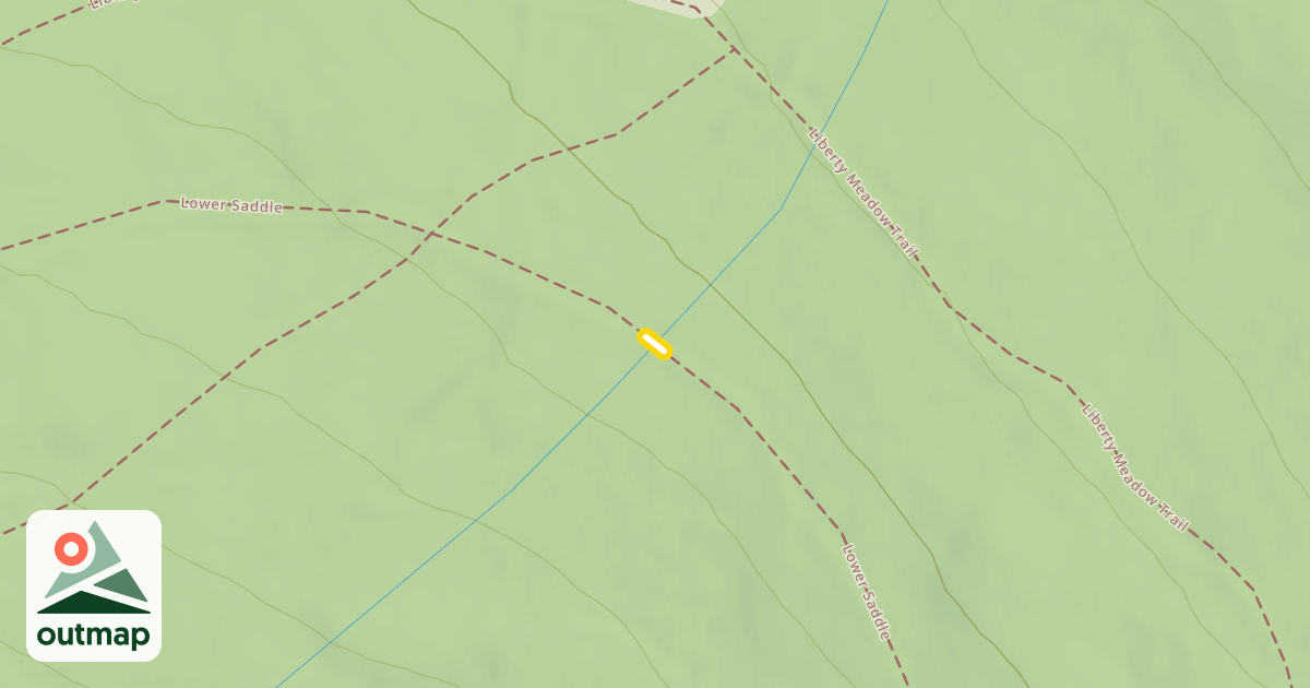 Map of Lower Saddle