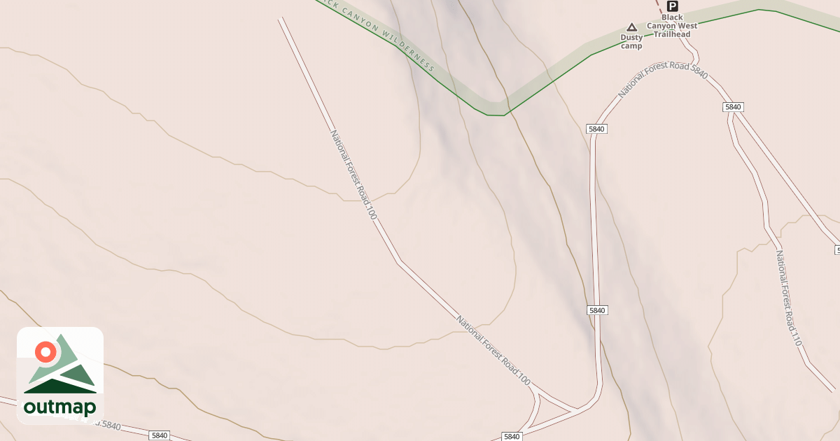 Map of USFS Motor Vehicle Use Map Roads {D6D817F3-7160-4CE2-B520-01A2812CB07C}
