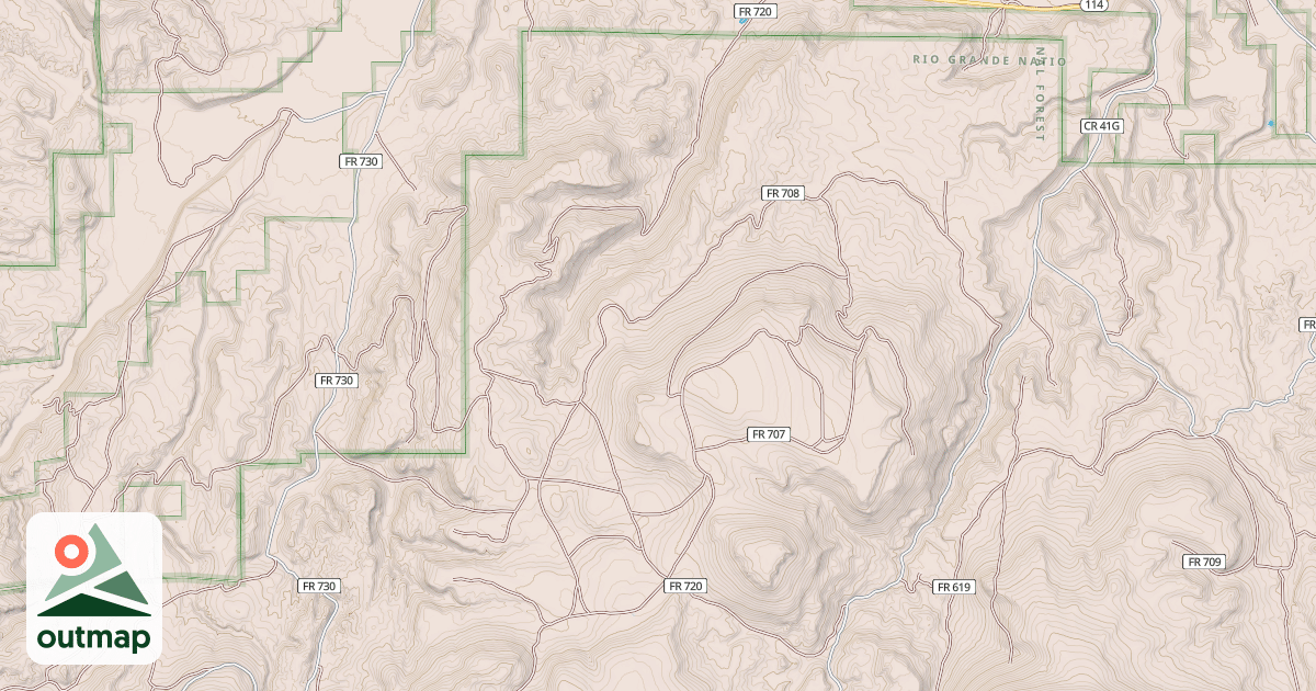 Map of BIG DRY GULCH