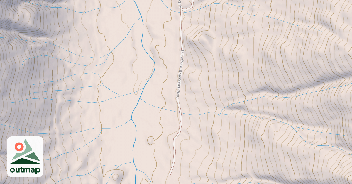 Map of Twelve Mile Crekk East Slope