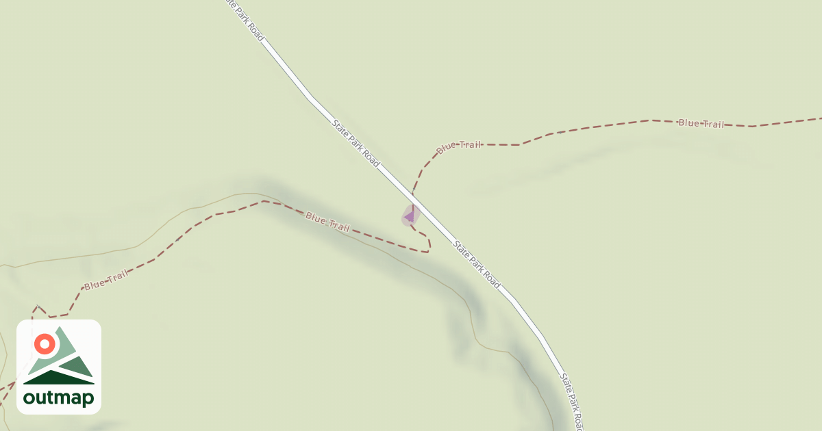 Map of Blue Trail