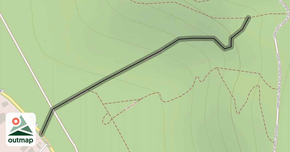 Map of Route Lambin