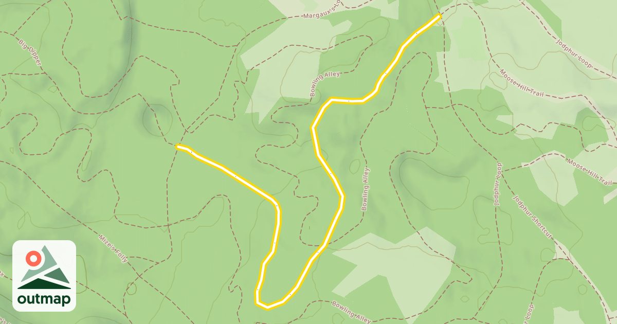 Map of Moose Hill Trail