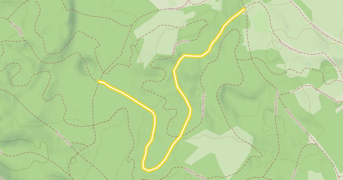 Map preview of Moose Hill Trail