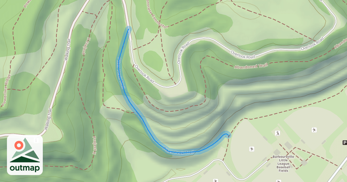 Map of Pikes Peak Trail