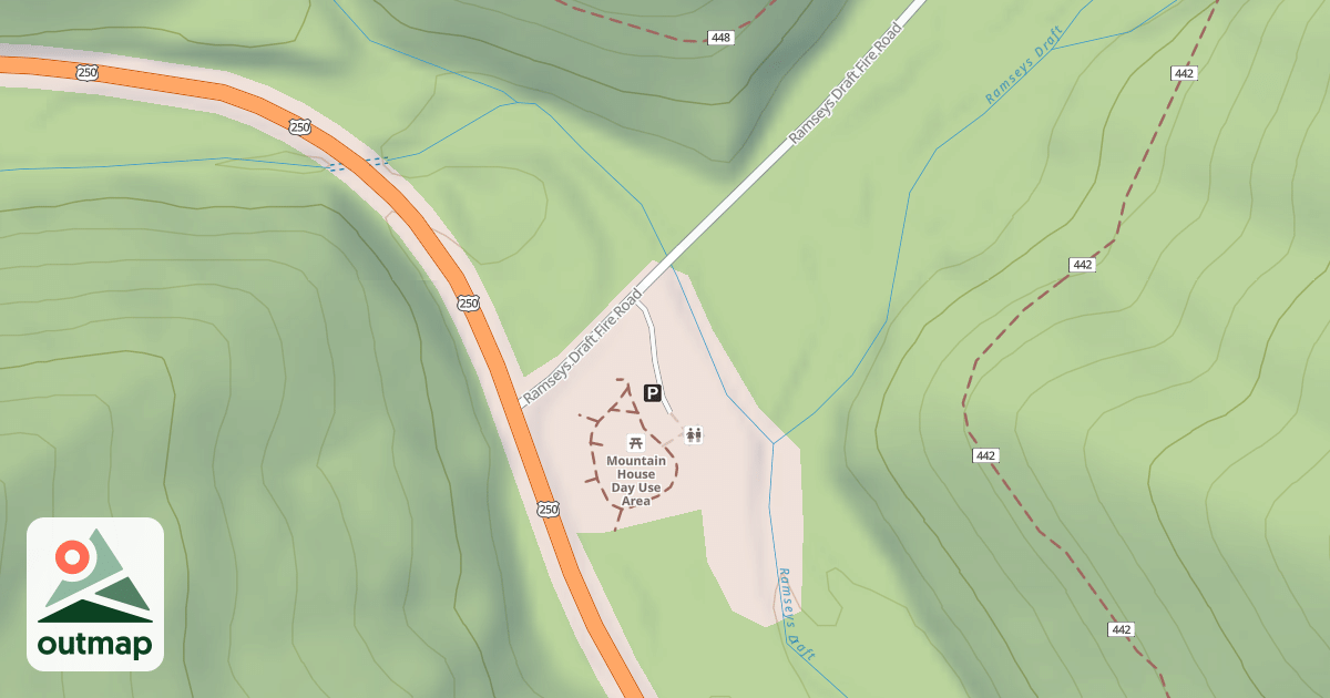 Map of RAMSEY DRAFT PARKING LOT