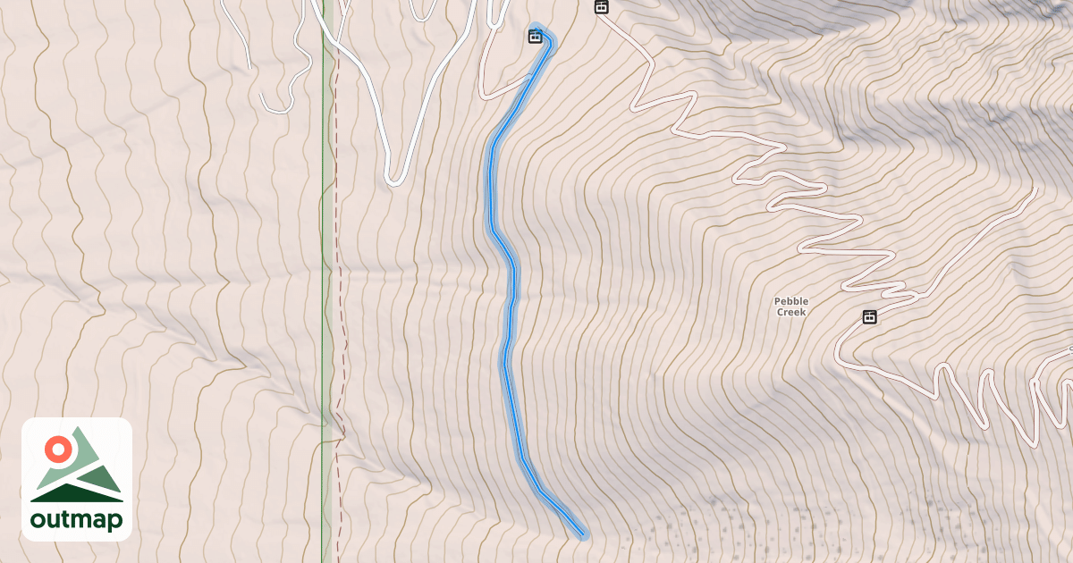 Map of South Bowl Cat Track