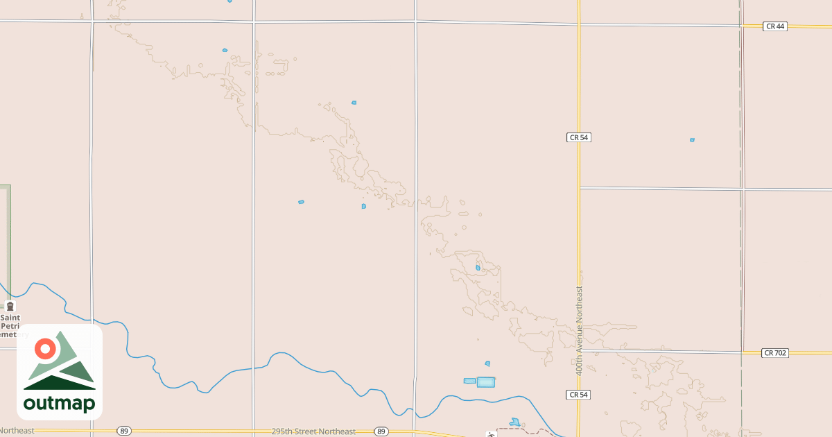 Map of Fourtown-Grygla Trail System