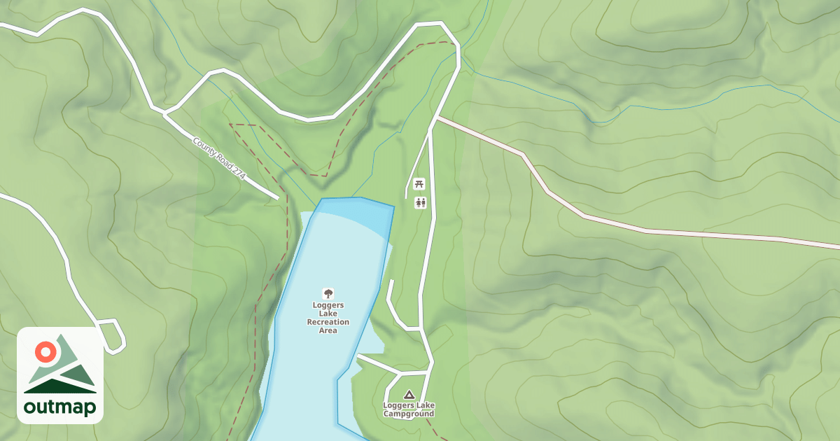Map of LOGGERS LAKE REC AREA