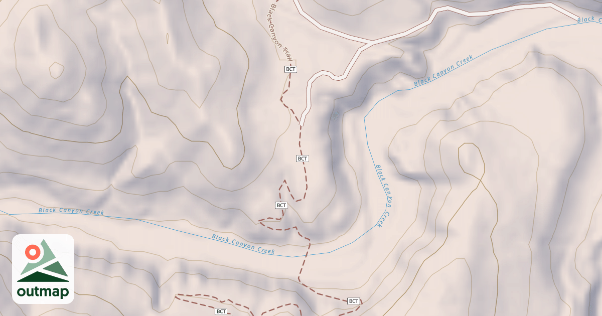 Map of Black Canyon Trail