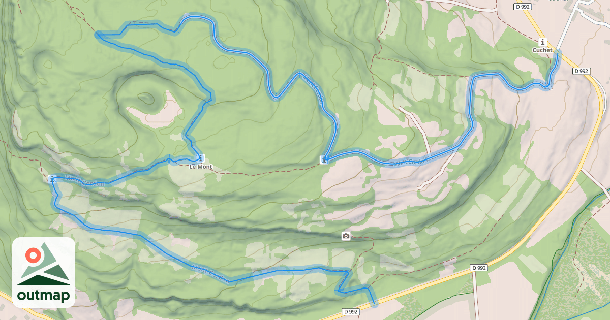 Map of Mont Cordon