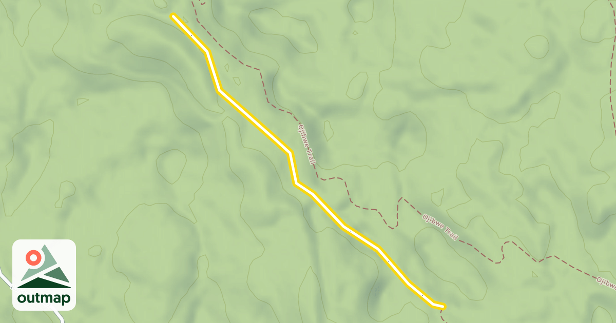 Map of North End Ski Trail