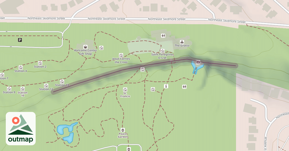 Map of Climbing Crag