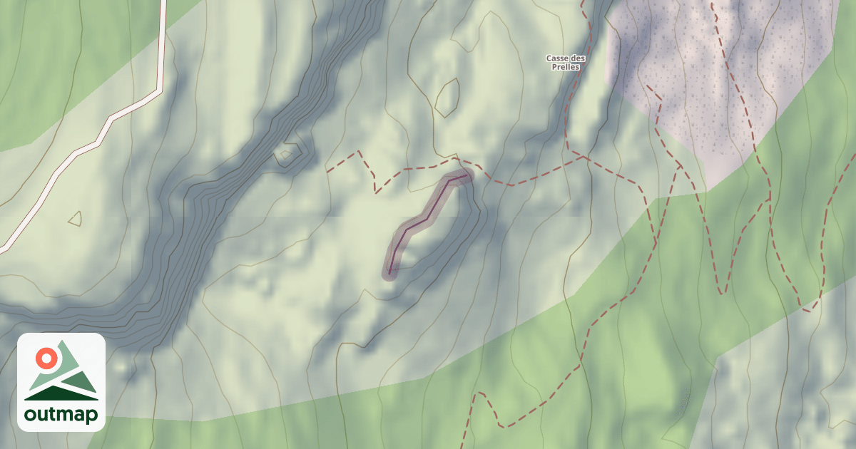 Map of Climbing Route