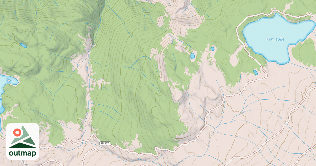 Map of KERR LAKE
