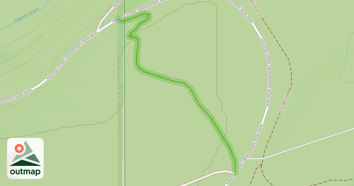 Map of Phil's Shevlin Park Connector