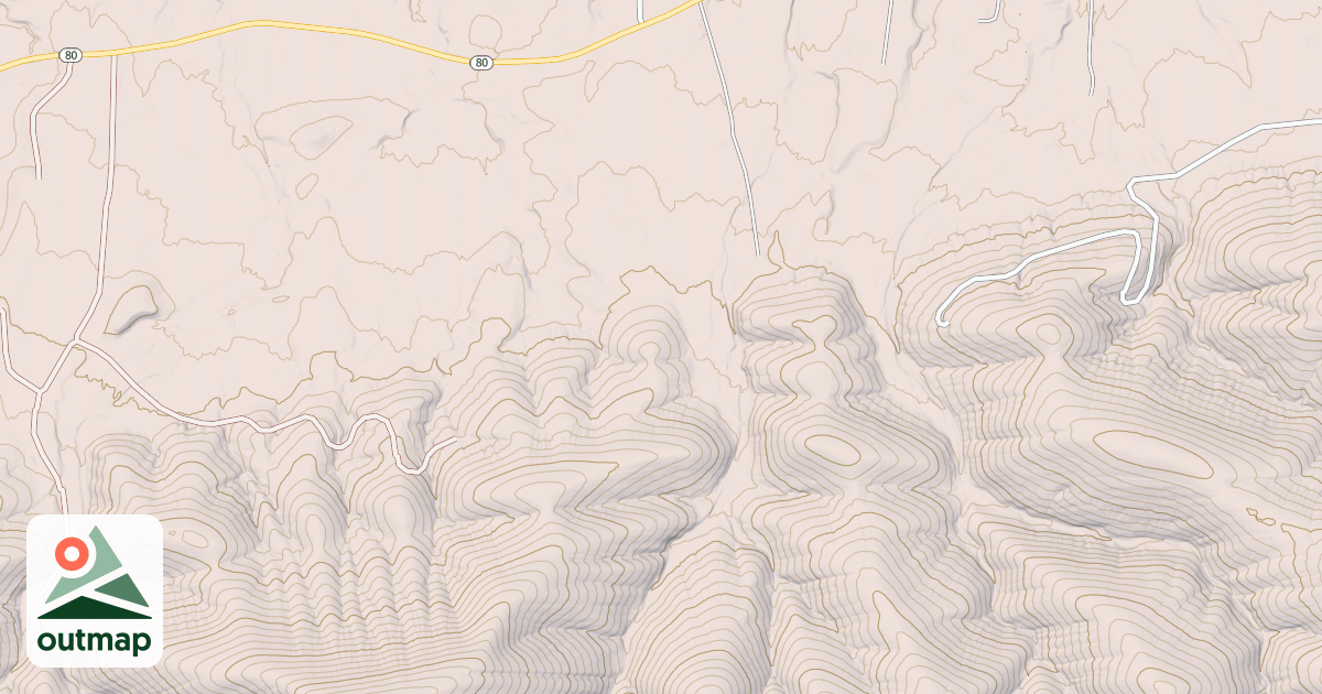 Map of EAST WALTREK SPUR
