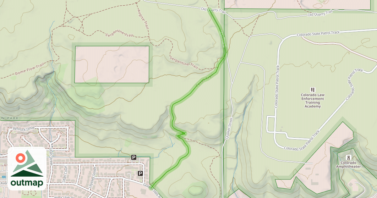 Map of Fossil Trail