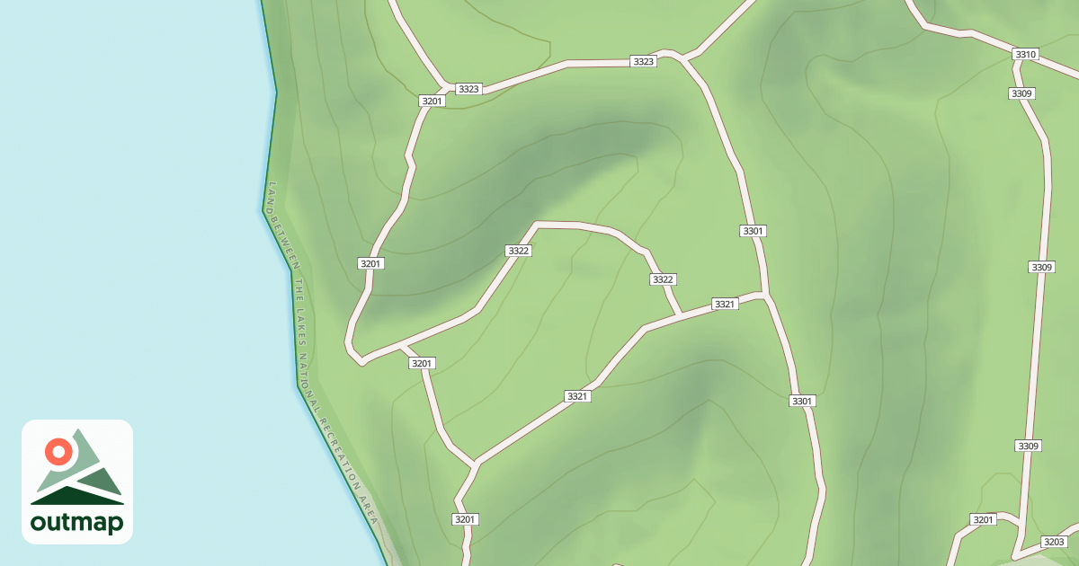 Map of USFS Motor Vehicle Use Map Trails 19077