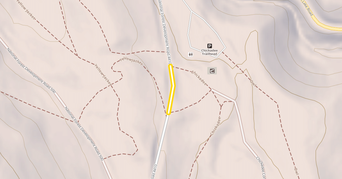 Map preview of National Forest Development Road 4410