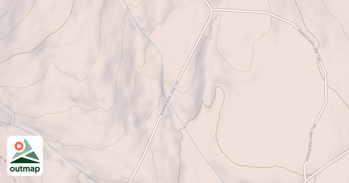 Map of Balance Rock Trail