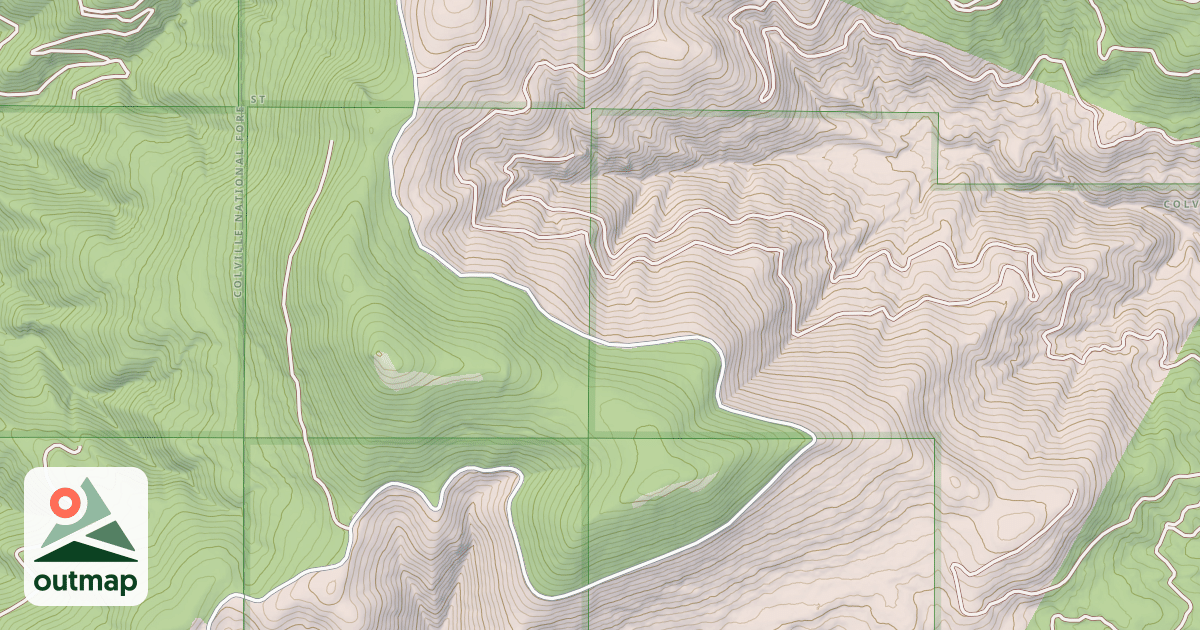 Map of CALISPELL DIVIDE