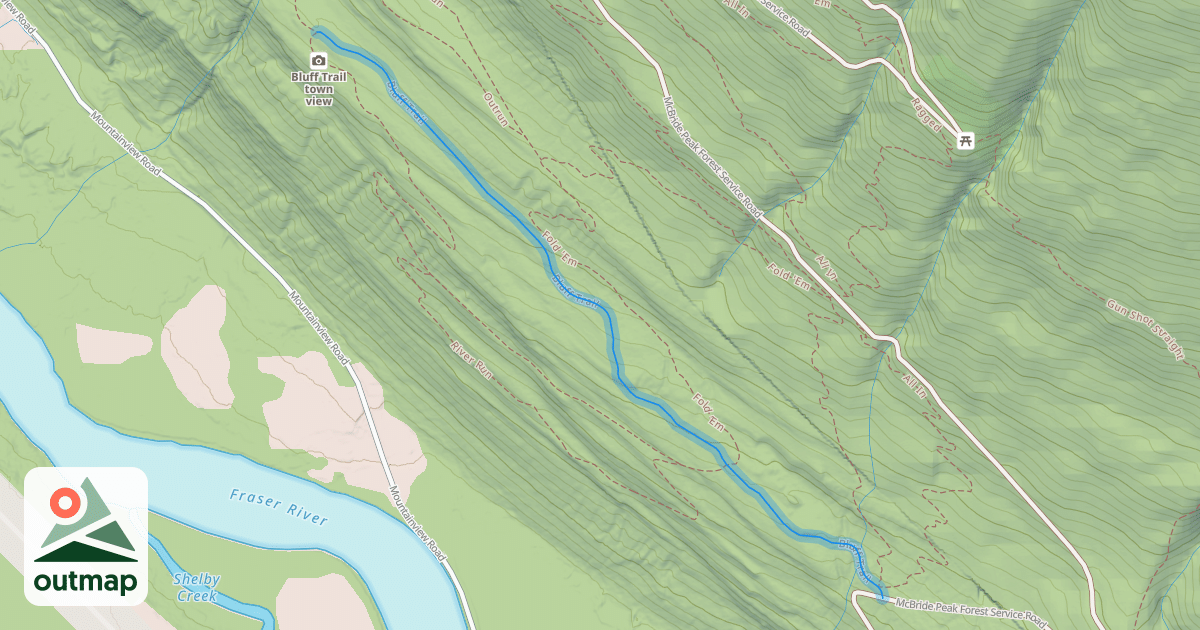 Map of Bluff Trail