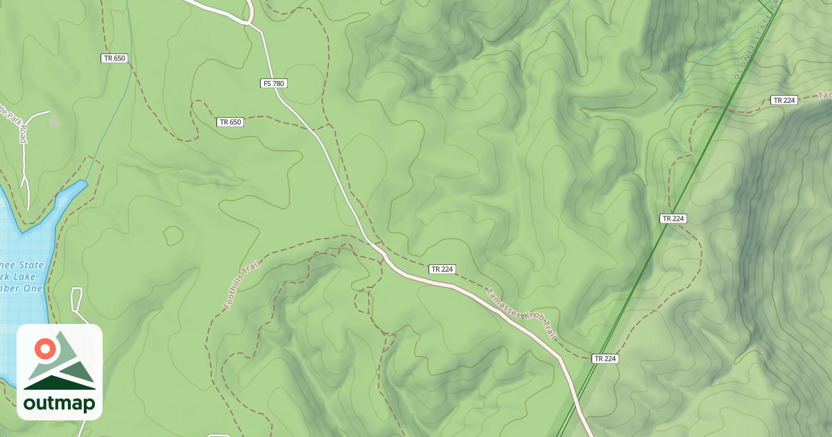 Map of STATION MOUNTAIN