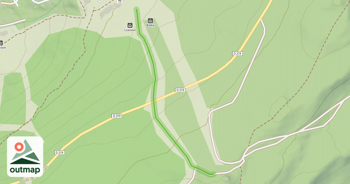 Map of Les Gentianes