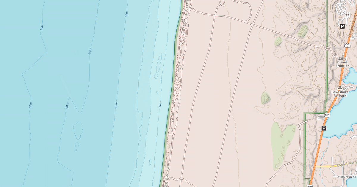 Map preview of Coast Guard North Ohv Trail