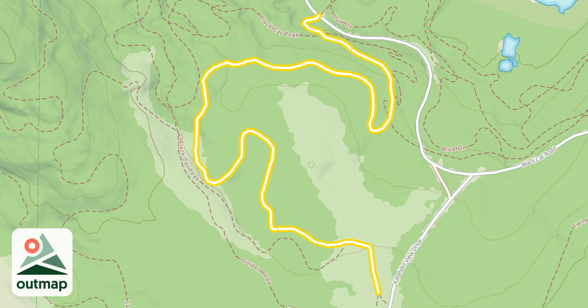 Map of Twin Pines Loop