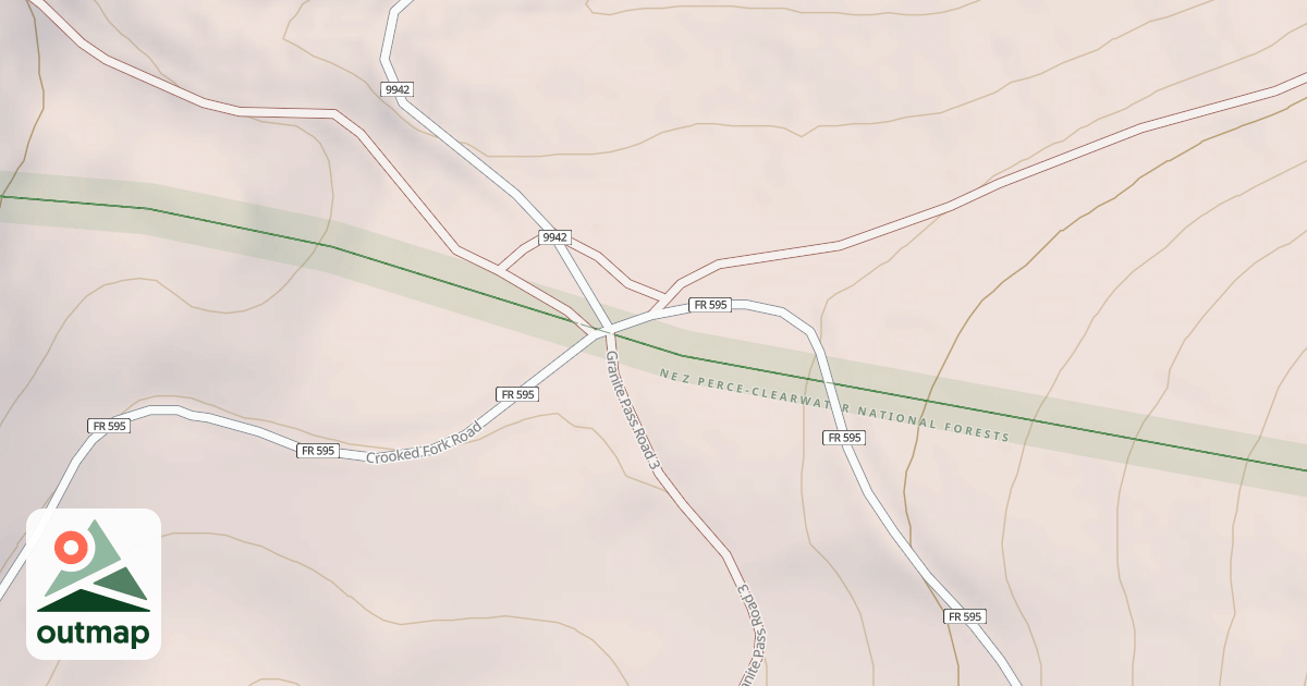 Map of CROOKED FORK