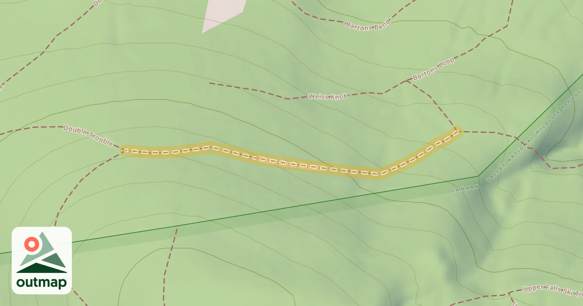Map of Weiss Knob Ascent