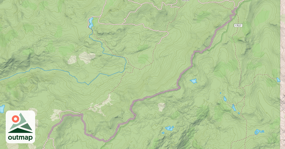Map of Pardoes 4WD Trail