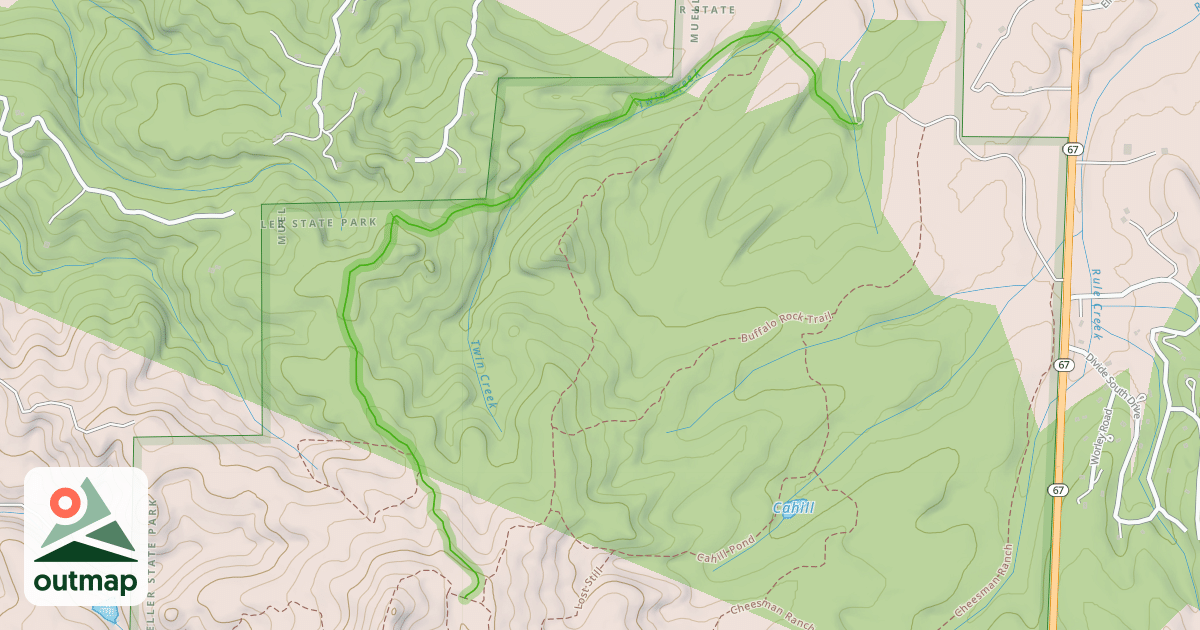 Map of Cheesman Ranch