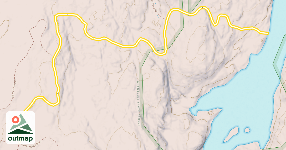 Map of Druid Pines Trail
