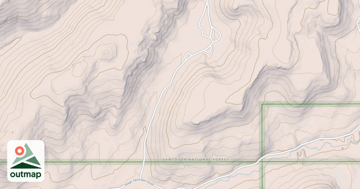 Map of BEAR GULCH C G